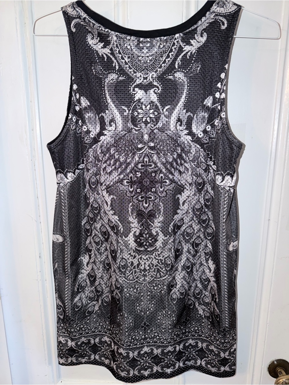 adidas farm rio & White Paisley Print Pavao tank Mini Dress size xs - Picture 3 of 5